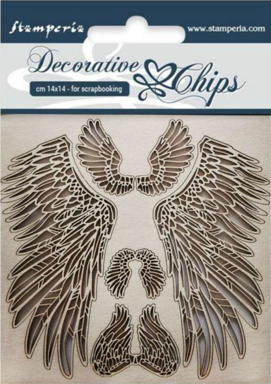 Fichas Decorativas Stamperia - Alas
